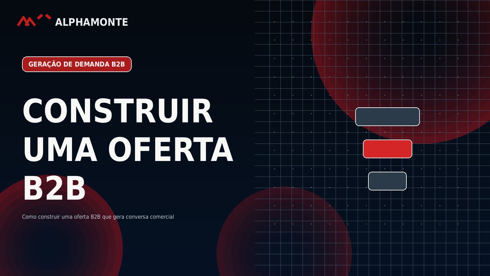 Como construir uma oferta B2B que gera conversa comercial | Alphamonte Insights