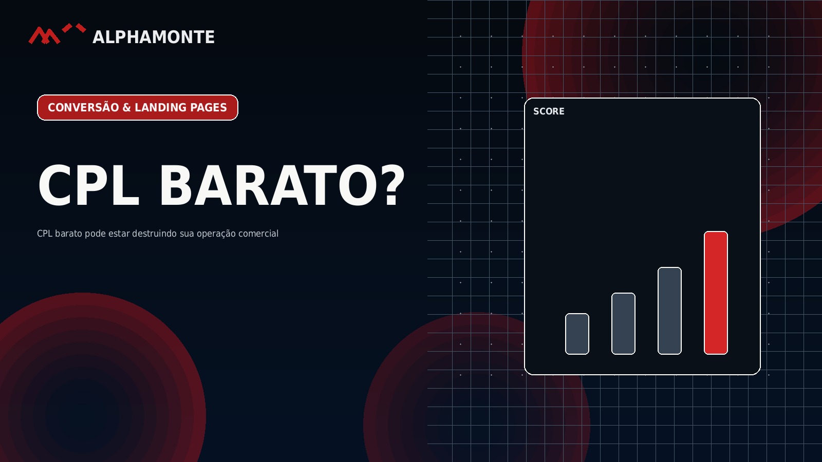 CPL barato pode estar destruindo sua operação comercial | Alphamonte Insights