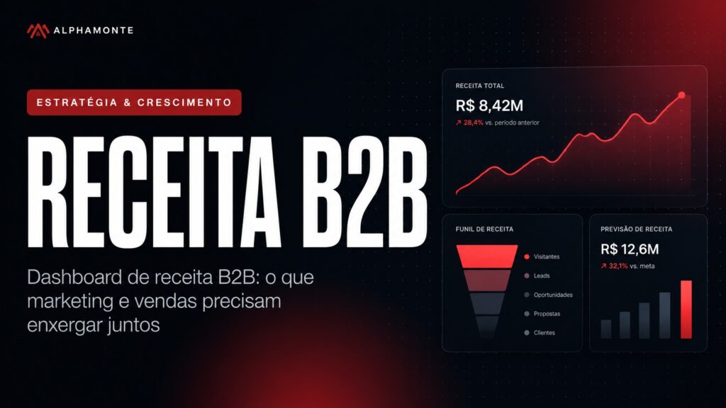 Dashboard de receita B2B: o que marketing e vendas precisam enxergar juntos | Alphamonte Insights