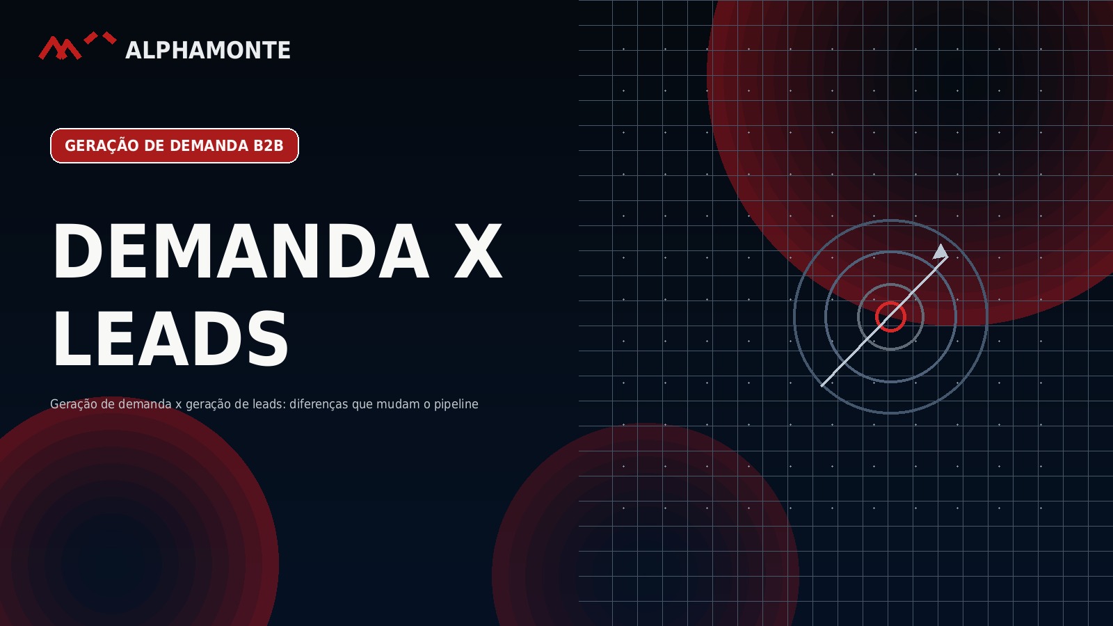 Geração de demanda x geração de leads: diferenças que mudam o pipeline | Alphamonte Insights