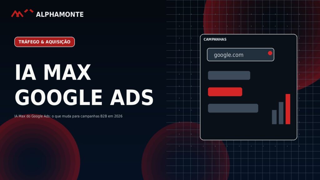 IA Max do Google Ads: o que muda para campanhas B2B em 2026 | Alphamonte Insights