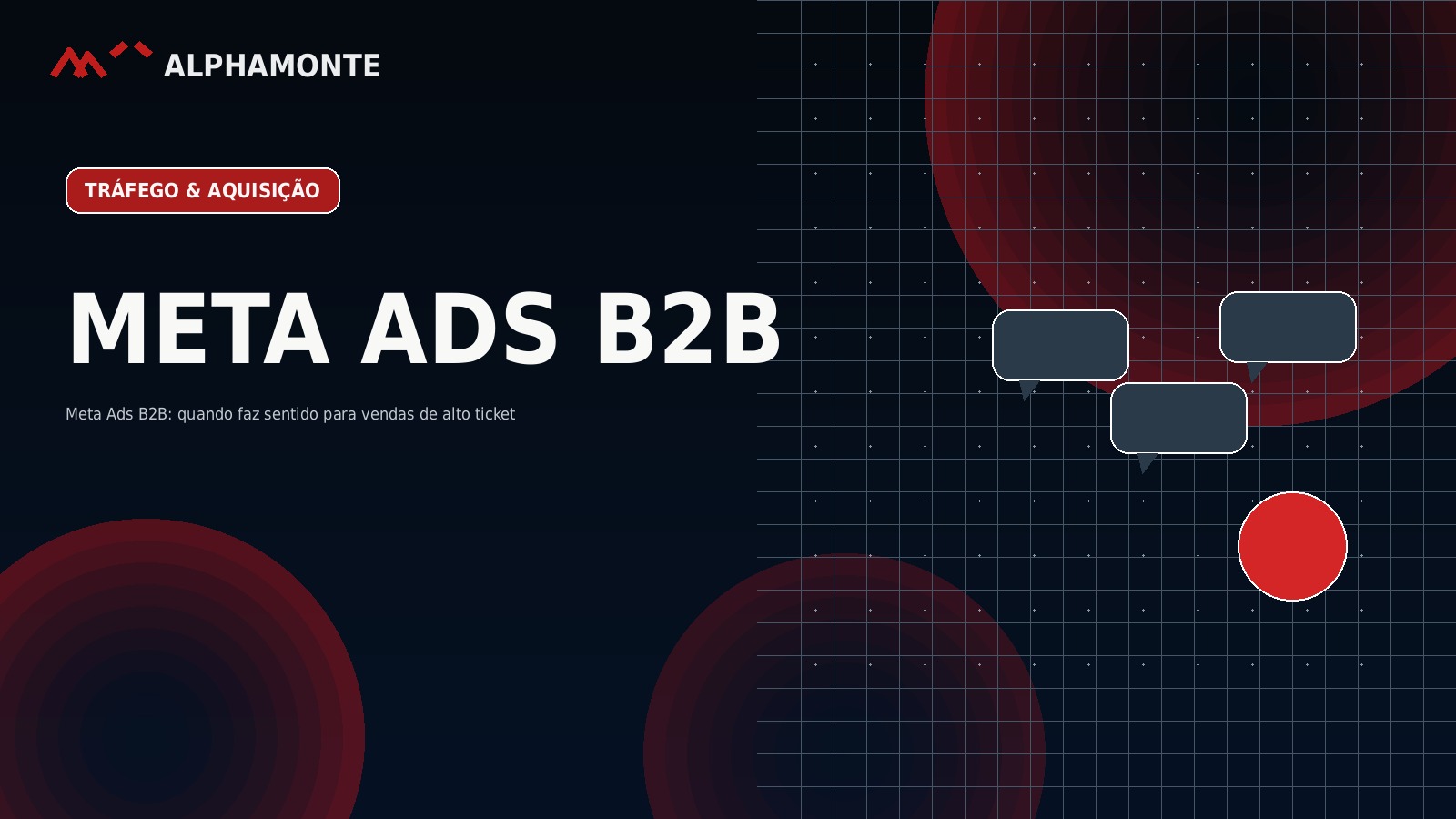 Meta Ads B2B: quando faz sentido para vendas de alto ticket | Alphamonte Insights