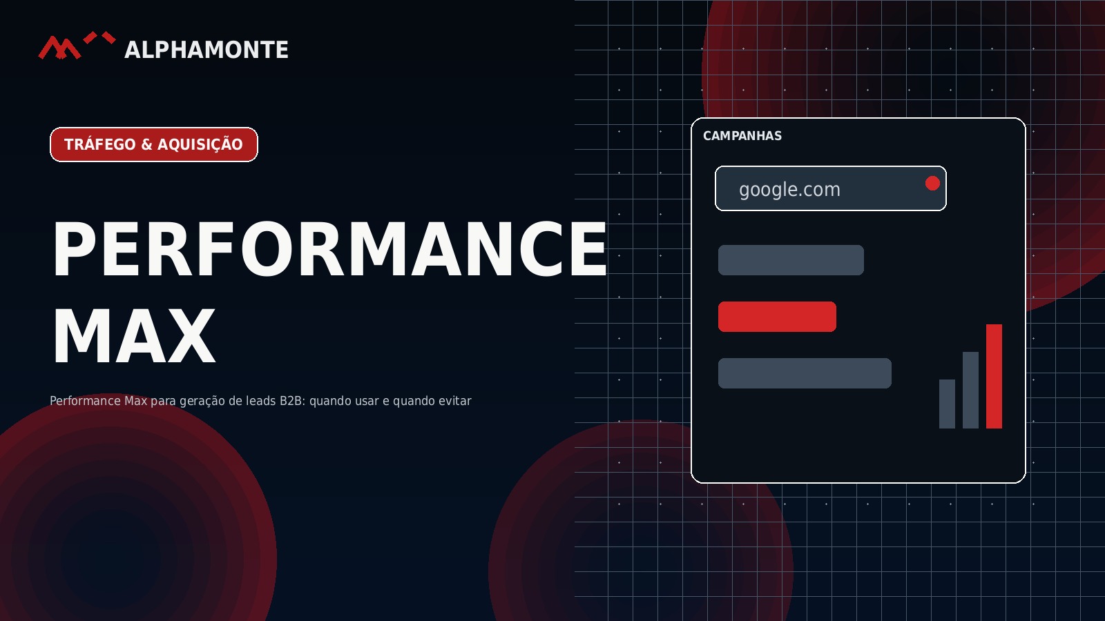 Performance Max para geração de leads B2B: quando usar e quando evitar | Alphamonte Insights