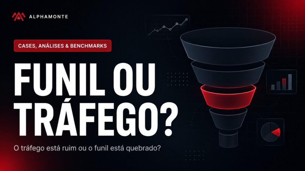 O tráfego está ruim ou o funil está quebrado? Diagnóstico em 7 camadas | Alphamonte Insights