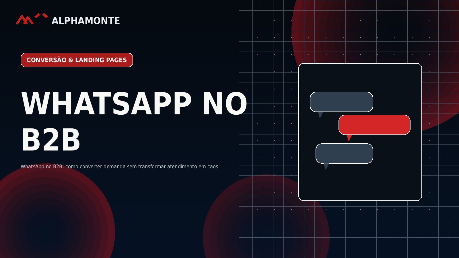 WhatsApp no B2B: como converter demanda sem transformar atendimento em caos | Alphamonte Insights